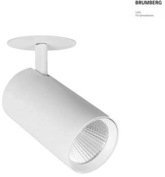 Brumberg LED Halbeinbau-Richtstrahler TRAXX MAXI, 230V AC, 50 Hz, rund, CRI > 90, 30W, 30°, 3000K, 3805lm, weiß