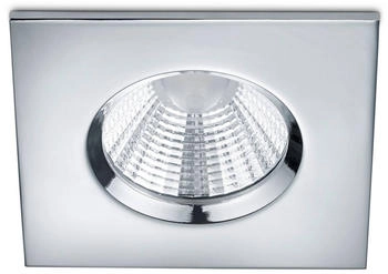 Trio Eckiger LED-Einbauspot Zagros IP65 chromfarben