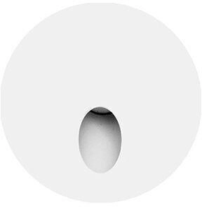 mobilux LED Wallwasher Schalterdose R 3000K Wandeinbauleuchte weiß
