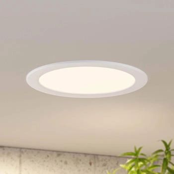 PRIOS LED-Einbaulampe Cadance wei&szlig; 24 cm dimmbar