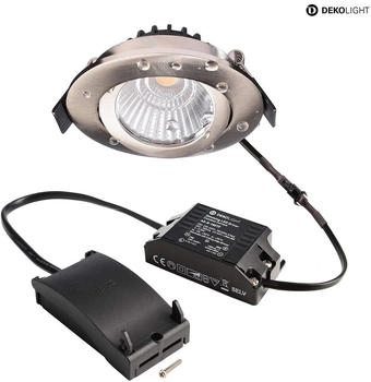 Deko-Light LED Sanierungs-Downlight DIONE IP44/IP20, 8.5W 4000K 800lm 36°Quick-Terminal, , nickel