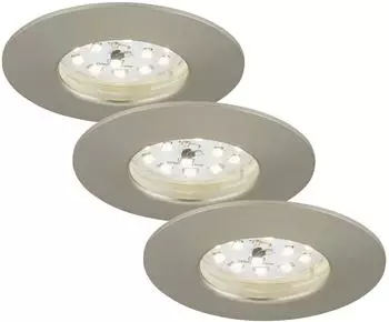 Briloner LED Einbauleuchten matt-nickel 3xLED-Modul/5W (7204-032)
