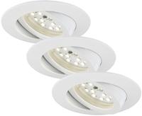 Briloner - Led Einbauleuchte Spots Deckenstrahler Schwenkbar Ip23 4,8w &Oslash;8,2 Cm
