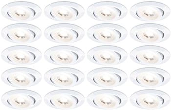 Paulmann LED Einbauleuchte 20er-Set schwenkbar (99997)