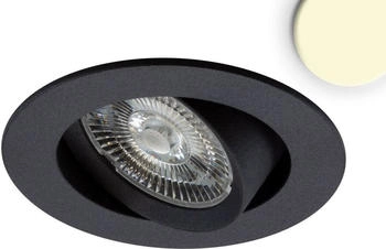 ISOLED LED Einbauleuchte Slim68 MiniAMP schwarz rund 8W 24V DC warmweiß dimmbar (114889)