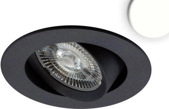 ISOLED LED Einbauleuchte Slim68 MiniAMP schwarz rund 8W 24V DC neutralweiß dimmbar (114890)