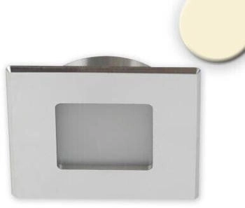 ISOLED LED Möbeleinbaustrahler MiniAMP ALU gebürstet eckig 3W 120° 24V DC 3000K dimmbar (115718)