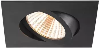 SLV NEW TRIA 68 LED-Deckeneinbaustrahler 2700K 38&deg; quadratisch schwarz IP20 (1007394)