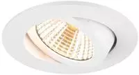 SLV 1007423 NEW TRIA 68, LED Deckeneinbauleuchte, 1800-3000K, 38&deg; rund wei&szlig;