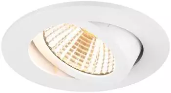 SLV New Tria 68 LED-Deckeneinbaustrahler rund 11W 1800-3000K 38&deg; IP20 wei&szlig; (1007423)