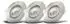 B.K.Licht LED Einbaustrahler 3er-Set, schwenkbar, flach, 4,9W, 3000K, IP23 (BKL1279)
