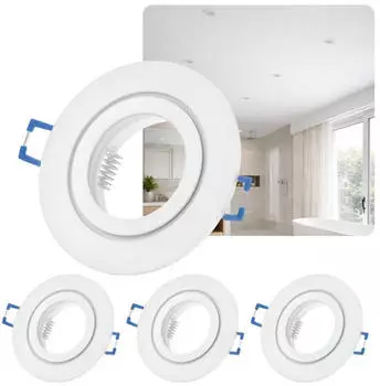 Sweet LED SW-RW05 Einbaustrahler-Rahmen GU10 IP44 Aluminium wei&szlig; matt, 4er-Set (SW-RW05)