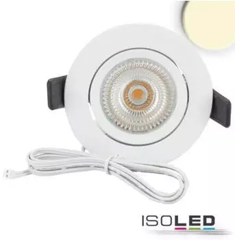 ISOLED Slim68 MiniAMP LED Einbauleuchte rund 8W 24V DC warmwei&szlig; dimmbar (114887)