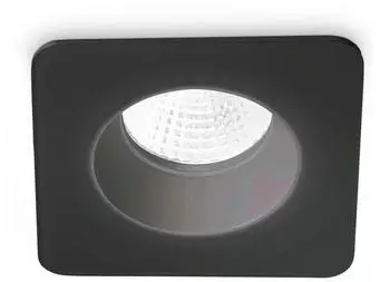 IDEAL LUX ROOM-65 LED Deckeneinbauleuchte eckig 8W 3000K schwarz IP65 (ROOM-65)