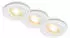 Briloner Piwo LED-Einbaustrahler 3er-Set, 230V 4,7W 400lm, Schwenkbar, Warmweiß (7663036)