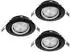 Eglo Favazzina LED-Einbaustrahler 3er-Set GU10 4W Schwarz (901755)