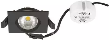 EVN LED-Einbaustrahler 6W 3000K 683lm schwenkbar IP44 schwarz (E44460902)