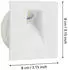 Eglo Mecinos LED-Einbauleuchte 2W 90lm 3000K Metall Weiß (99643)