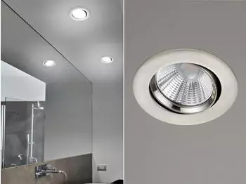 Trio Pamir LED-Deckeneinbaustrahler 5,5W 3000K dimmbar, nickel matt (650510107)