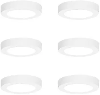 QAZQA Trans F 6er-Set Einbaustrahler weiß 14cm LED dimmbar 6W (109904)