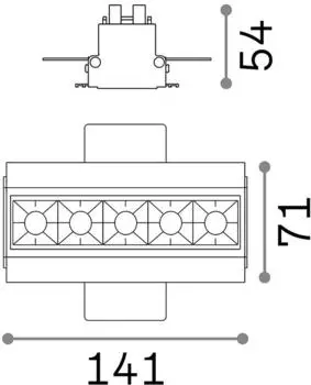 IDEAL LUX LIKA Trimless LED-Einbaustrahler 12,5W 4000K IP20 (267906)