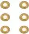 QAZQA Xena 6er-Set Einbaustrahler rund gold IP44 (109909)