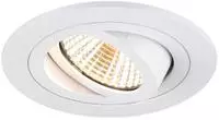 SLV 1007403 NEW TRIA 75, LED Deckeneinbauleuchte, 3000K, 38&deg; rund wei&szlig; - Wei&szlig;