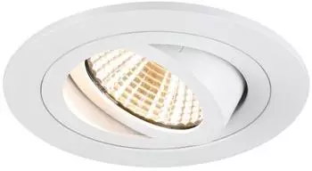 SLV New Tria 75 Deckeneinbauleuchte rund, dimmbar, 8,3W, 3000K (1007403)