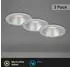 Briloner Einbauleuchten-Set 3er LED IP44 warmweiß, chrom matt-silber, 95x54mm (7041-034)
