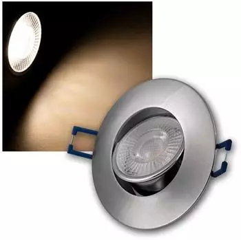 McShine EL-313D LED-Einbauleuchte 4,5W 450lm 3000K step-dimmbar silber 10er-Pack (EL-313D)