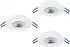 Eglo Zujar LED-Einbauleuchten 3er-Set, weiß, warmweiß 3000K, 3x3,4W (ZUJAR)