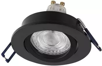 Osram LED-Einbaustrahler GU10 4,5W 2700K schwarz (Spot Set)