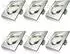 Brandson LED Einbaustrahler Edelstahl-Optik, 320lm, warmweiß, schwenkbar, 6er-Set