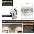 Brandson LED Einbaustrahler Edelstahl-Optik, 320lm, warmweiß, schwenkbar, 6er-Set