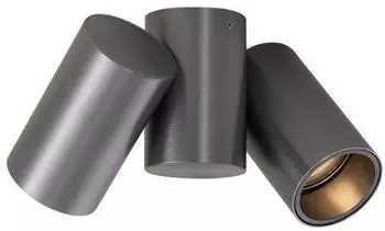 QAZQA Michael Einbaustrahler 2-flammig schwenkbar Gunmetal GU10 (108394)