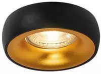 Qazqa Einbaustrahler, Einbauleuchte - Mooning - Schwarz Gold, max. 50W,...