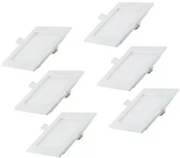 Luxula LED Downlight CCT 24W 2565lm quadratisch weiß IP44 (LX300121-6)