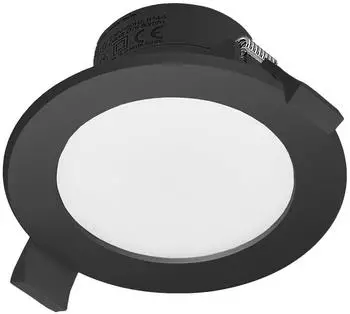 PRIOS Rida LED-Einbaustrahler schwarz, CCT, IP44 (10031407)