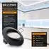 Brandson LED-Einbaustrahler 3er-Set dimmbar & schwenkbar, schwarz, 320lm, 3000K