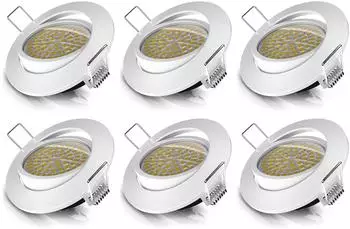 Brandson LED-Einbaustrahler schwenkbar, warmwei&szlig; 3000K, 5W, 320lm