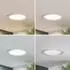 PRIOS Cadance LED-Einbauleuchte silber, 22cm, CCT, IP44 (9917027)