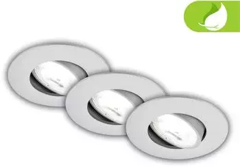Briloner Kulana A 3er-Set LED-Einbauleuchte schwenkbar, chrom-matt (7989034)
