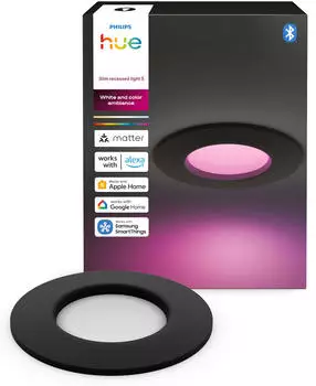 Philips Hue Slim Recessed spotlight 90 mm black