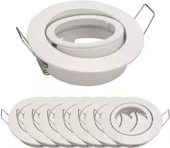 Mextronic Einbaurahmen 818-MA matt-weiß Ø65mm GU10/MR16 IP20, 6er-Pack (EBR818-MA_6)