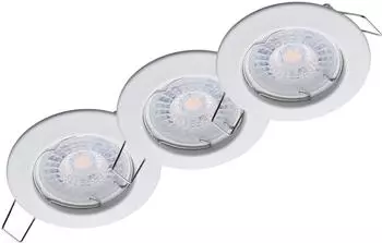 Oktaplex Sedan LED-Einbaustrahler 3er-Set, wei&szlig;, neutralwei&szlig; 4000K 4,8W (3x17106.4K)