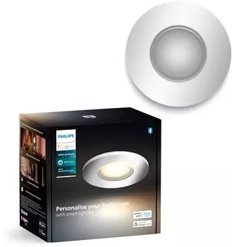 Philips Adore Bathroom Einbauleuchte White Ambiance, silber, GU10