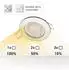 Oktaplex Sedan LED-Einbaustrahler rund, chrom, warmweiß 3000K, 4,8W, dimmbar 230V