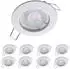 Oktaplex Sedan LED-Einbaustrahler rund, warmweiß 2700K, 4,8W, weiß