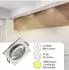 Oktaplex Lyon Einbaustrahler LED dimmbar 5W 3000K silber, 12er Set (12x17135.3K)