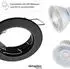 Oktaplex Sedan LED-Einbaustrahler rund, schwarz, warmweiß 2700K, 4,8W, 380lm